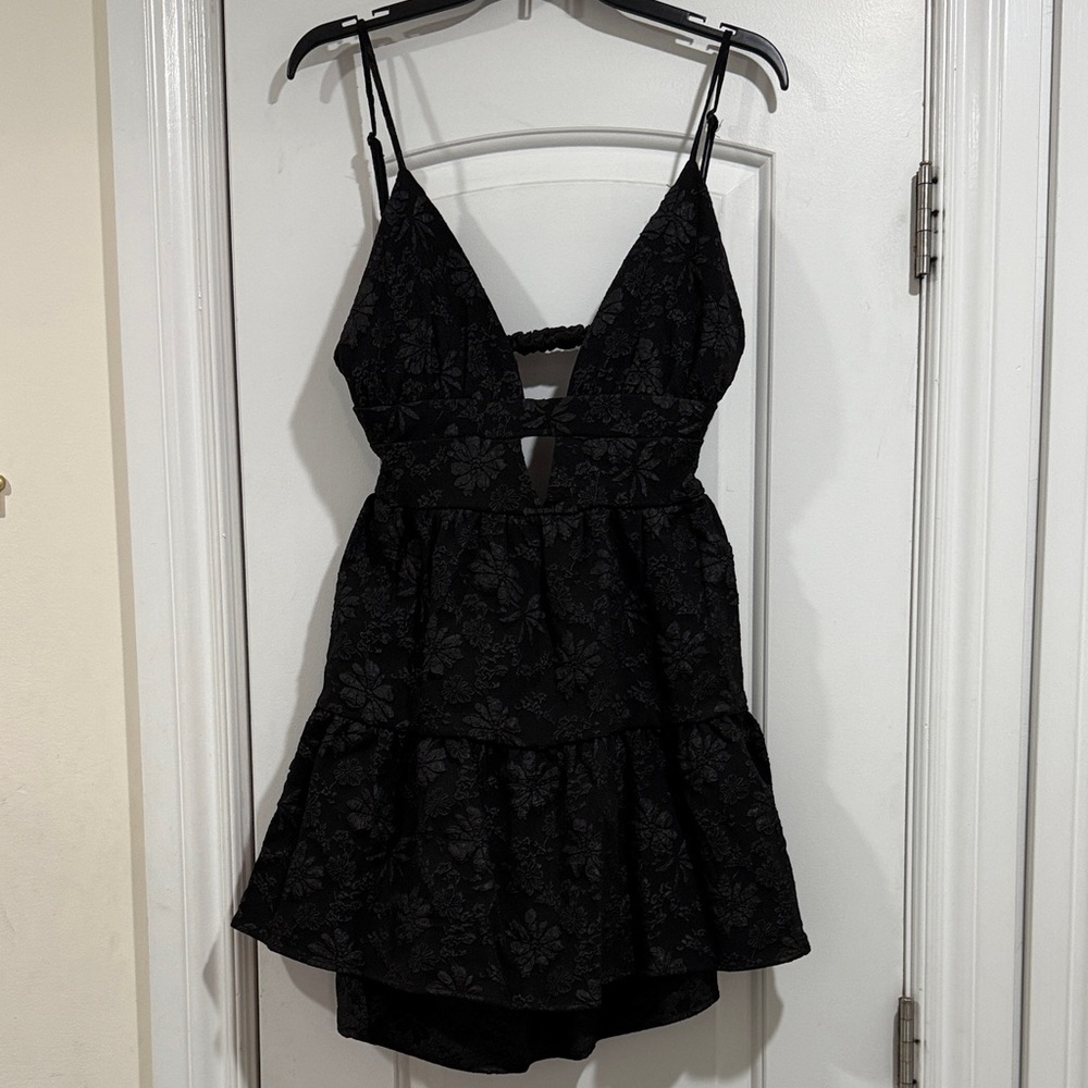 Elegant Black Lace Dress